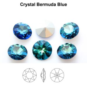 Swarovski Puntsteen SS12 Crystal Bermuda Blue