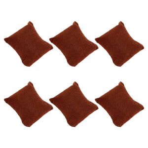 Sieraden kussentjes bruin 5 stuks
