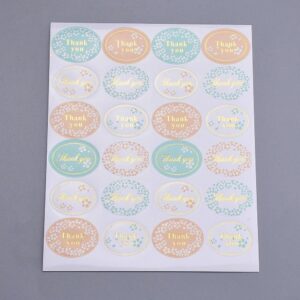 Stickervel met 24 stickers 'Thank you'