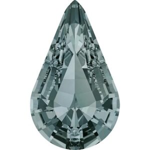 Swarovski Pear Fancy Stone 4328, Black Diamond, 13x6,5mm