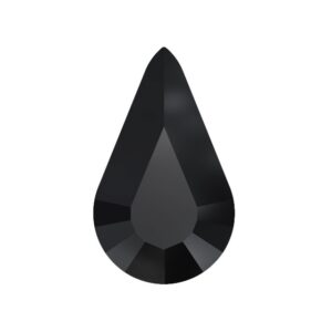 Swarovski Pear Fancy Stone 4328, Jet (Unfoiled), 13x6,5mm
