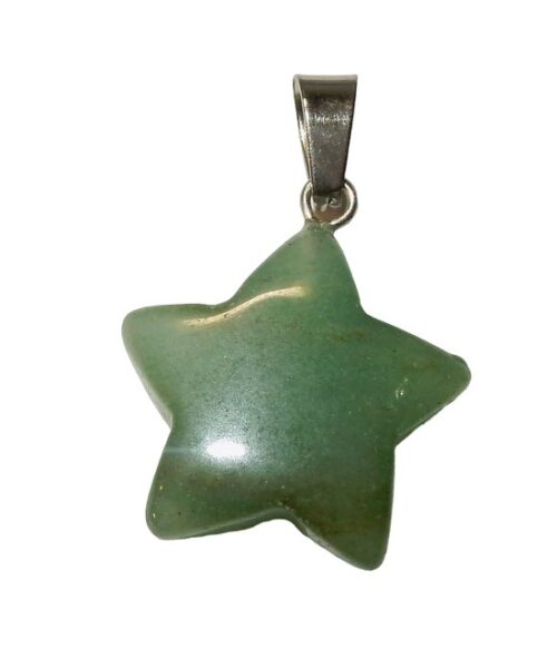 Aventurijn Groen Hanger Ster, 20 mm