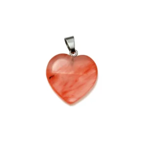 Cherry Quartz Hanger Hart, 25mm