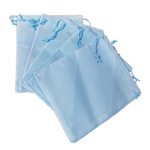 Cadeauzakjes, stof, blauw