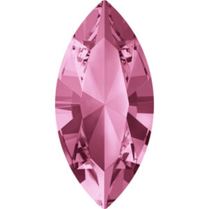Swarovski Navette 4228, Light Rose, 4x8mm