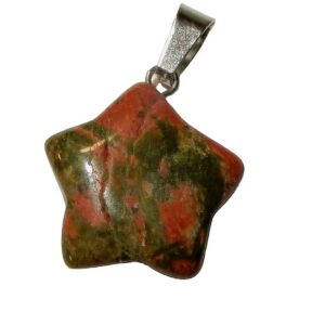 Unakite Hanger Ster, 20mm