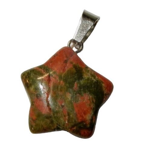 Unakite Hanger Ster, 20mm